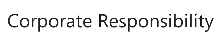 Corporate Responsibility