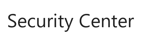 Security Center